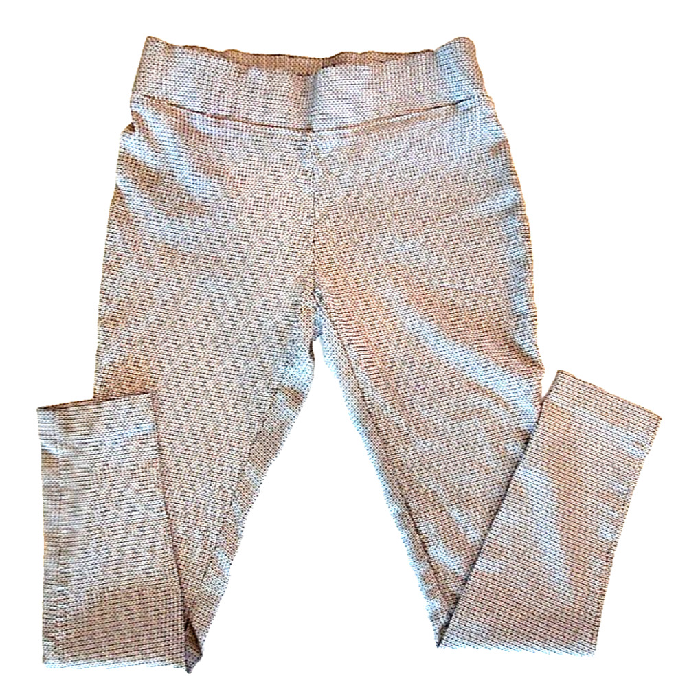 Apt. 9 Ankle Pants Women's Mid Rise Tummy Control Geometric Black/White Size 6‎